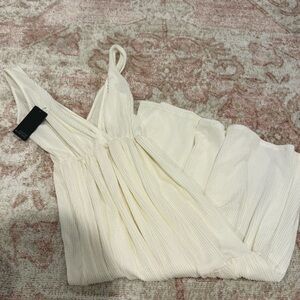 NWT Cream Ribbed Maxi Dress